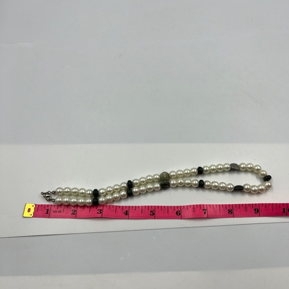 Vintage String Pearls & Beads MidCentury MCM Jewelry Necklace Clasp Closure - Picture 4 of 7